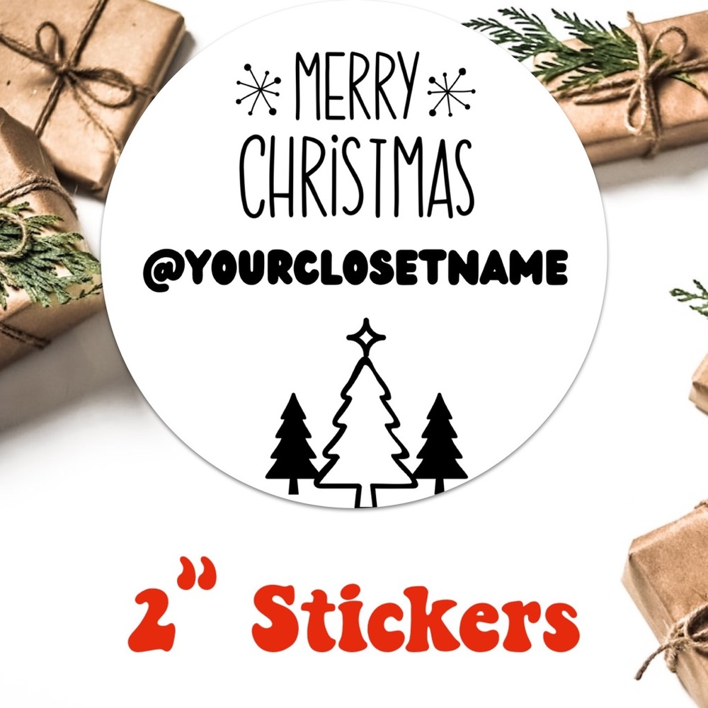 100 Personalized Thermal Stickers 🎄
